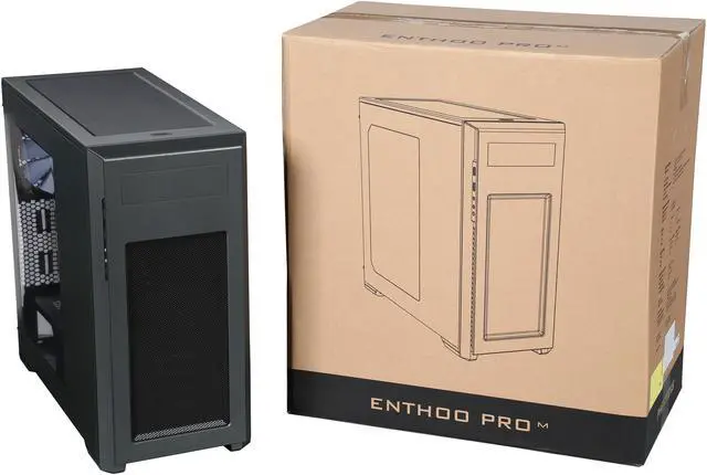 Alt view image 10 of 9 - Phanteks Enthoo Pro M Series PH-ES515P_TG Titanium Green Steel / Plastic ATX Mid Tower Computer Case