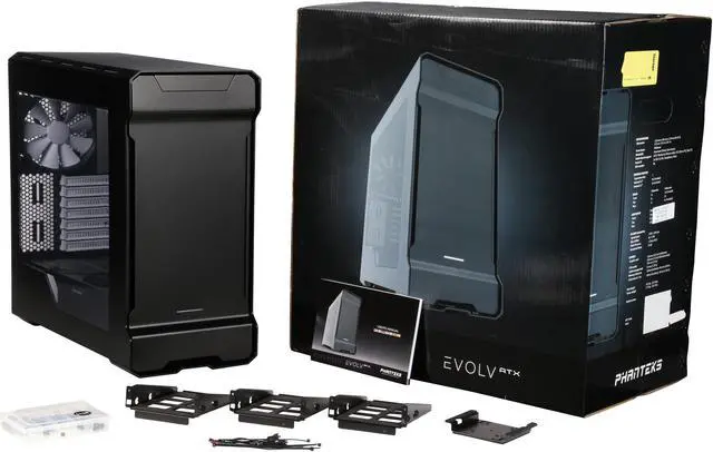 Alt view image 8 of 8 - Phanteks Evolv PH-ES515E_BK Satin Black Aluminum / Steel ATX MidTower Computer Case