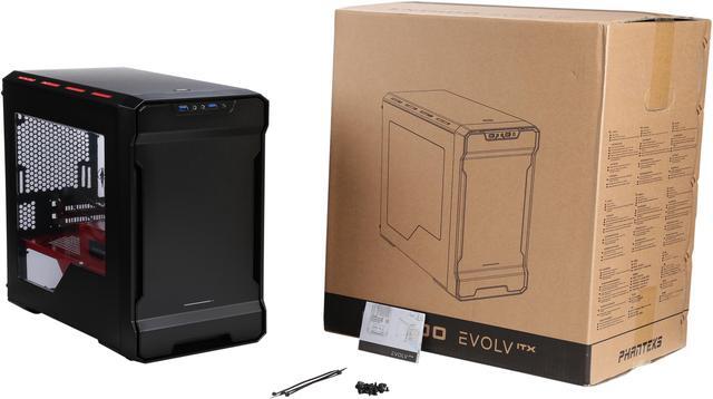 Alt view image 10 of 9 - Phanteks Enthoo Evolv ITX Series PH-ES215P_SRD Black / Red Mini-ITX Computer Case