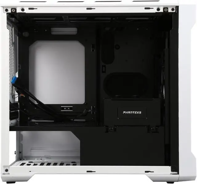 Alt view image 6 of 9 - Phanteks Enthoo Evolv ITX Series PH-ES215P_WT White Mini-ITX Computer Case