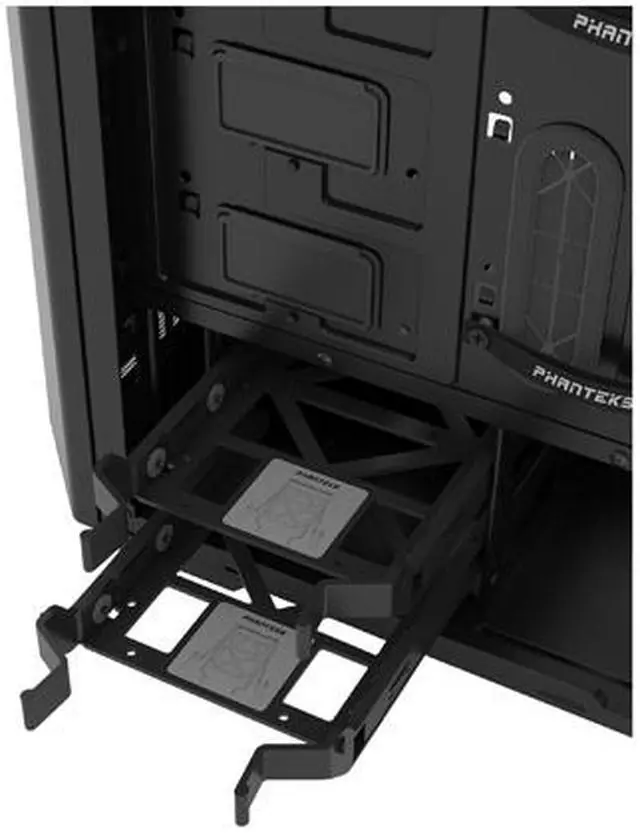 Alt view image 4 of 13 - Phanteks Eclipse P400 Series PH-EC416P_BK Satin Black Steel Side Window ATX Mid Tower Case with 10 Color RGB Downlight