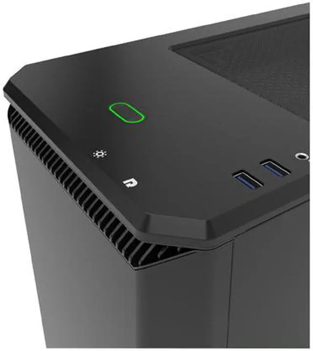 Alt view image 12 of 13 - Phanteks Eclipse P400 Series PH-EC416P_BK Satin Black Steel Side Window ATX Mid Tower Case with 10 Color RGB Downlight