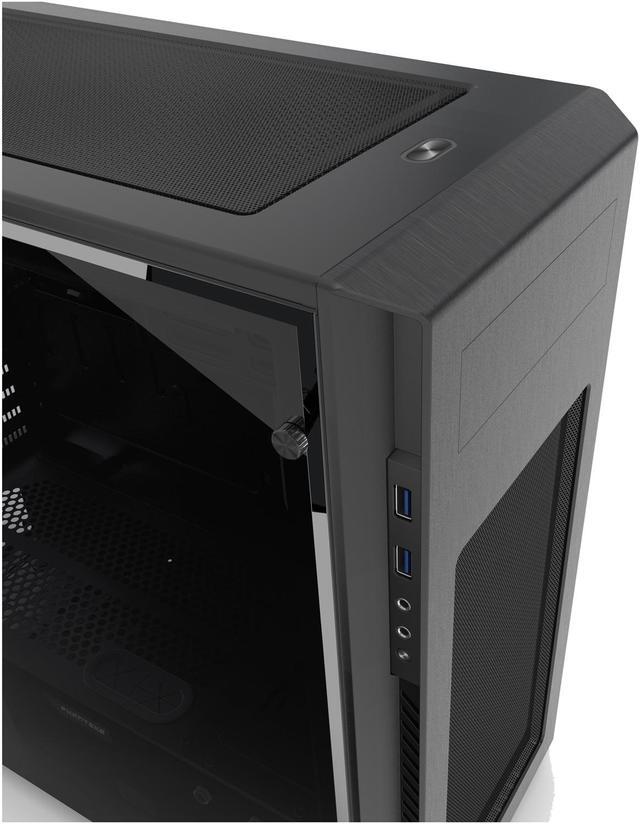 Alt view image 18 of 19 - Phanteks Enthoo Pro M Series PH-ES515PTG_BK Brushed Black Steel Frame / ABS Front / Tempered Glass Window ATX Mid Tower Computer Case