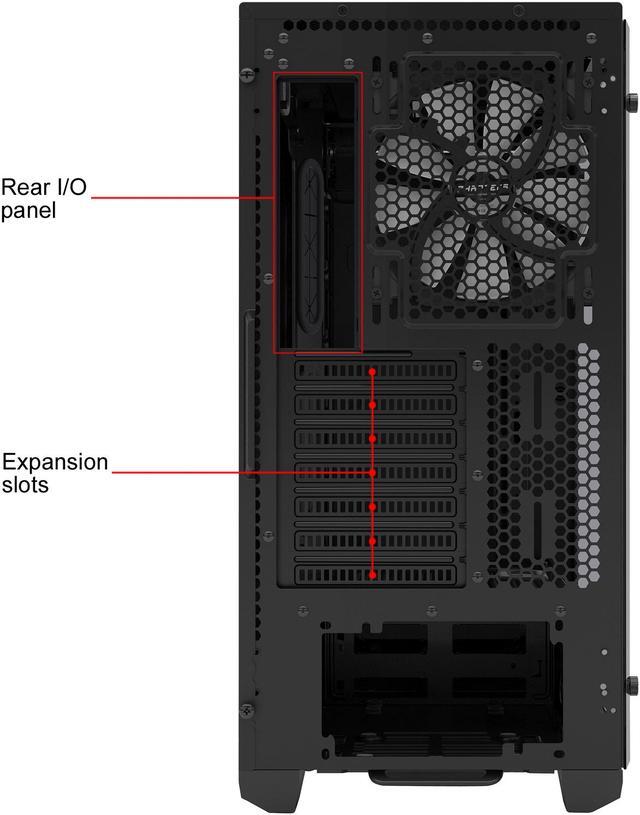 Alt view image 11 of 19 - Phanteks Enthoo Pro M Series PH-ES515PTG_BK Brushed Black Steel Frame / ABS Front / Tempered Glass Window ATX Mid Tower Computer Case