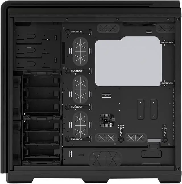 Alt view image 10 of 20 - Phanteks Enthoo Luxe PH-ES614LTG_BK Black Aluminum Faceplates Tempered Glass Panel Steel Chassis ATX Full Tower Computer Case