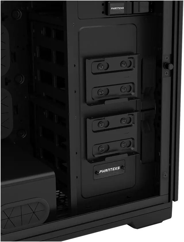 Alt view image 12 of 20 - Phanteks Enthoo Luxe PH-ES614LTG_BK Black Aluminum Faceplates Tempered Glass Panel Steel Chassis ATX Full Tower Computer Case