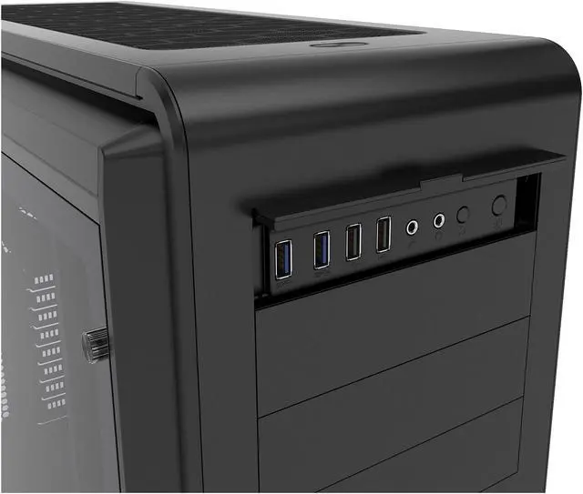 Alt view image 18 of 20 - Phanteks Enthoo Luxe PH-ES614LTG_BK Black Aluminum Faceplates Tempered Glass Panel Steel Chassis ATX Full Tower Computer Case