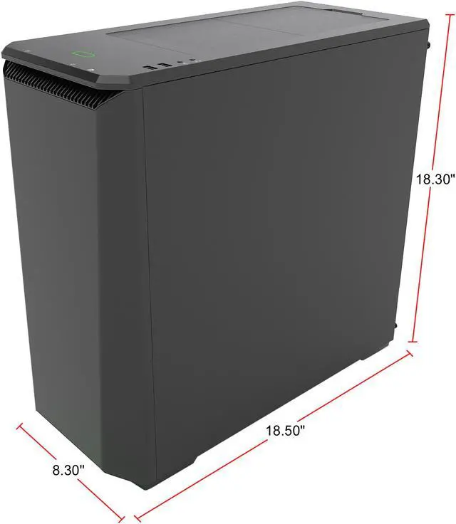 Alt view image 3 of 13 - Phanteks Eclipse P400S PH-EC416PSTG_BK Silent Edition Satin Black Tempered Glass/Steel RGB ATX Mid Tower Computer Case