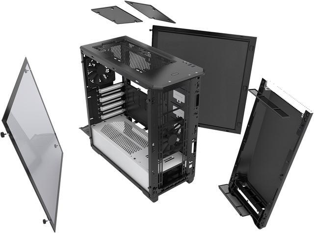 Alt view image 8 of 15 - Phanteks Eclipse P400S PH-EC416PSTG_BW Silent Edition Black/White Tempered Glass/Steel RGB ATX Mid Tower Computer Case