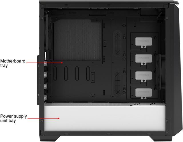 Alt view image 12 of 15 - Phanteks Eclipse P400S PH-EC416PSTG_BW Silent Edition Black/White Tempered Glass/Steel RGB ATX Mid Tower Computer Case