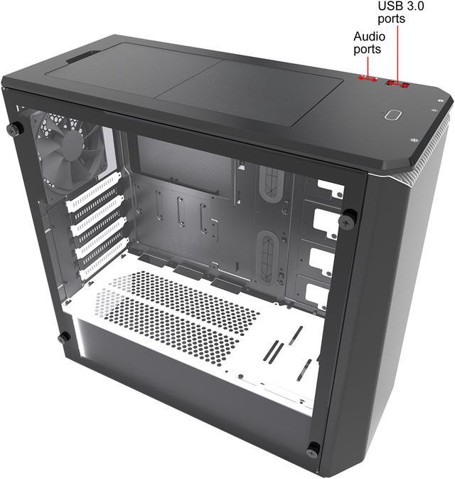 Alt view image 13 of 15 - Phanteks Eclipse P400S PH-EC416PSTG_BW Silent Edition Black/White Tempered Glass/Steel RGB ATX Mid Tower Computer Case