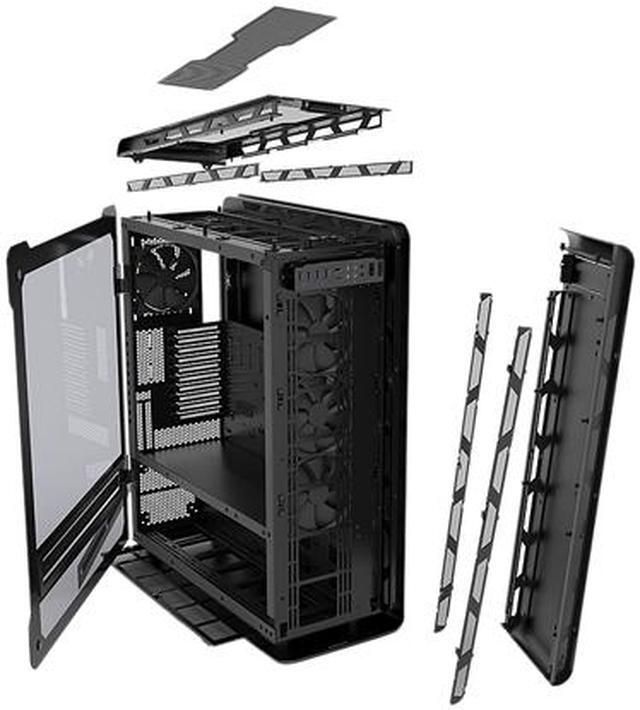Alt view image 12 of 20 - Phanteks Enthoo Elite PH-ES916E_BK Black Anodized Aluminum Panels, Powder Coated Steel Chassis, Tempered Glass Side Panel E-ATX Full Tower Case Computer Case - Newegg Retail Exclusive