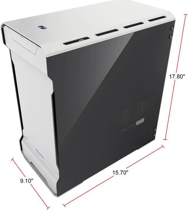 Alt view image 4 of 20 - Phanteks Enthoo Evolv PH-ES314ETG_GS Galaxy Silver Aluminum (3mm), Tempered Glass (3mm), Steel Chassis Micro ATX Tower Computer Case