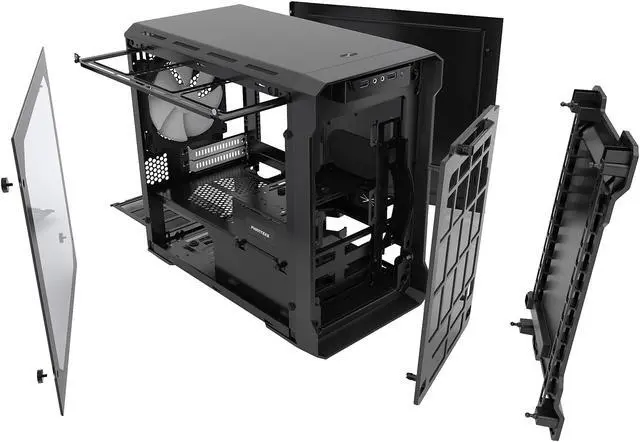 Alt view image 10 of 17 - Phanteks Enthoo Evolv ITX Tempered Glass PH-ES215PTG_BK Black Steel plates, Plastic, Steel chassis Mini-ITX Tower Computer Case