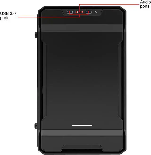 Alt view image 4 of 17 - Phanteks Enthoo Evolv ITX Tempered Glass PH-ES215PTG_BK Black Steel plates, Plastic, Steel chassis Mini-ITX Tower Computer Case