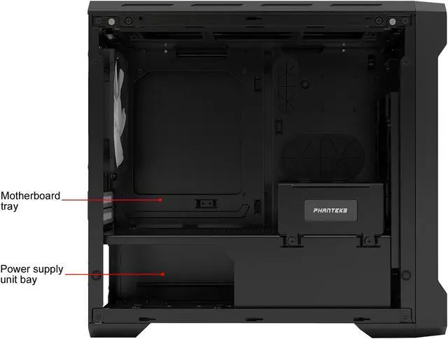 Alt view image 7 of 17 - Phanteks Enthoo Evolv ITX Tempered Glass PH-ES215PTG_BK Black Steel plates, Plastic, Steel chassis Mini-ITX Tower Computer Case