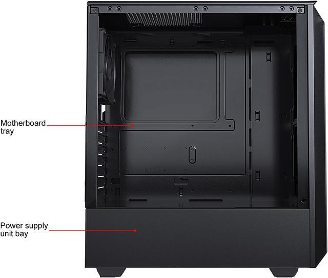 Alt view image 6 of 16 - Phanteks Eclipse P300 PH-EC300PTG_BK Black Steel Chassis, Tempered Glass Window ATX Mid Tower Computer Case