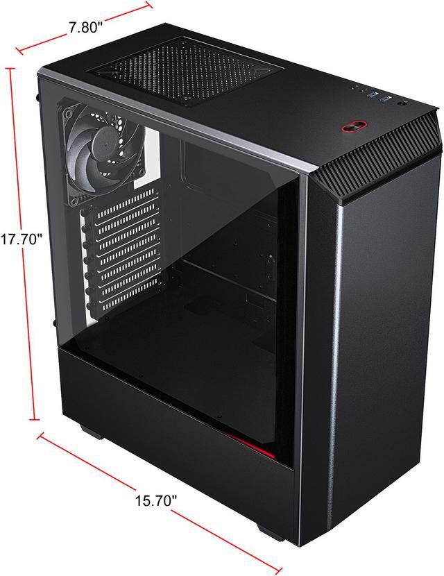 Alt view image 9 of 16 - Phanteks Eclipse P300 PH-EC300PTG_BK Black Steel Chassis, Tempered Glass Window ATX Mid Tower Computer Case