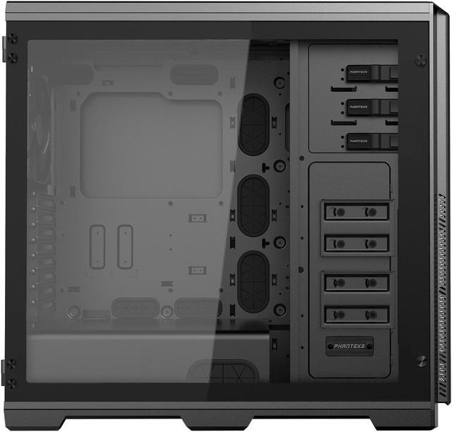 Alt view image 3 of 18 - Phanteks Enthoo Pro TG PH-ES614PTG_BK Integrated RGB Lighting Control Tempered Glass Side Panel ATX Full Tower Computer Case - Black