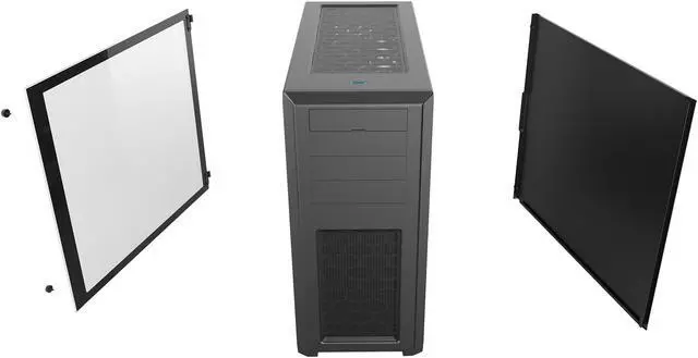 Alt view image 5 of 18 - Phanteks Enthoo Pro TG PH-ES614PTG_BK Integrated RGB Lighting Control Tempered Glass Side Panel ATX Full Tower Computer Case - Black