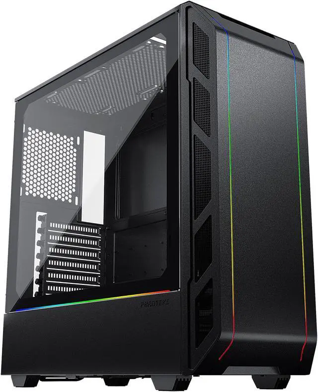 Main image of Phanteks Eclipse P350X PH-EC350PTG_DBK Black Steel / Tempered Glass Compact E-ATX Mid-Tower Computer Case with Integrated Digital RGB LEDs