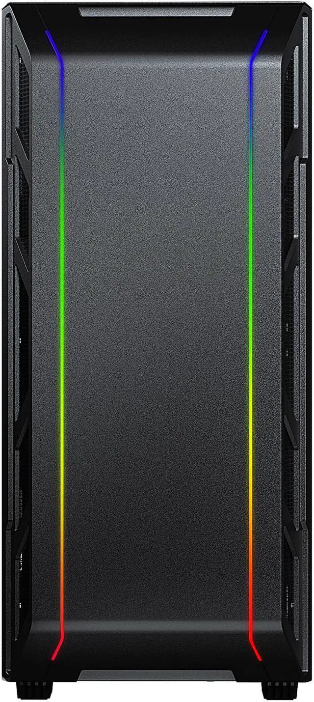Alt view image 3 of 15 - Phanteks Eclipse P350X PH-EC350PTG_DBK Black Steel / Tempered Glass Compact E-ATX Mid-Tower Computer Case with Integrated Digital RGB LEDs