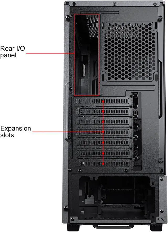 Alt view image 15 of 15 - Phanteks Eclipse P350X PH-EC350PTG_DBK Black Steel / Tempered Glass Compact E-ATX Mid-Tower Computer Case with Integrated Digital RGB LEDs