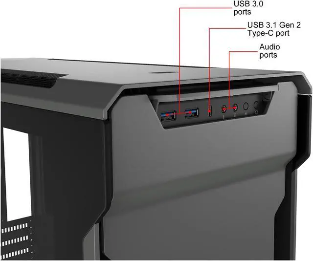 Alt view image 18 of 20 - Phanteks Enthoo Evolv X PH-ES518XTG_DAG01 Anthracite Gray Aluminum ATX Mid Tower Computer Case