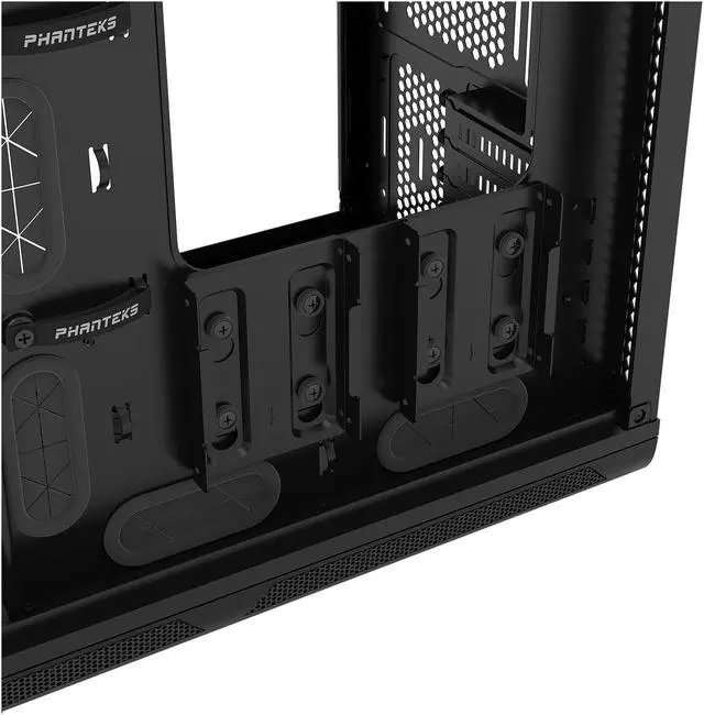 Alt view image 13 of 19 - Phanteks Enthoo Mini XL Dual System PH-ES414DS_BK02 Black Aluminum Faceplates, Steel Chassis Super Micro Tower Computer Case