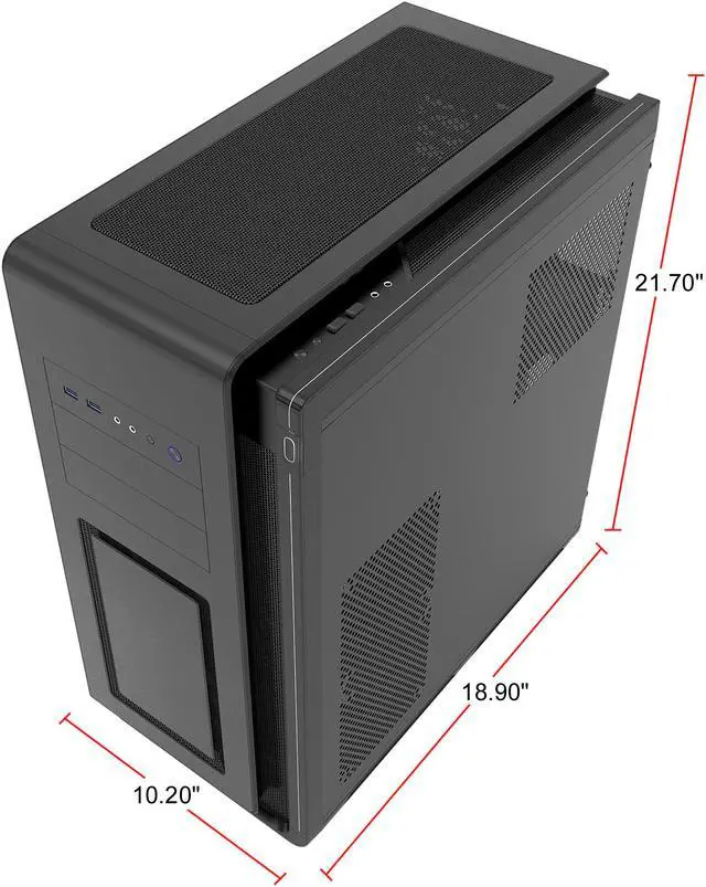 Alt view image 19 of 19 - Phanteks Enthoo Mini XL Dual System PH-ES414DS_BK02 Black Aluminum Faceplates, Steel Chassis Super Micro Tower Computer Case