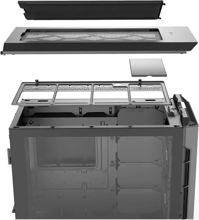 Alt view image 14 of 20 - Phanteks Eclipse P600S PH-EC600PSTG_BK01 Black Steel / Tempered Glass ATX Mid Tower Computer Case