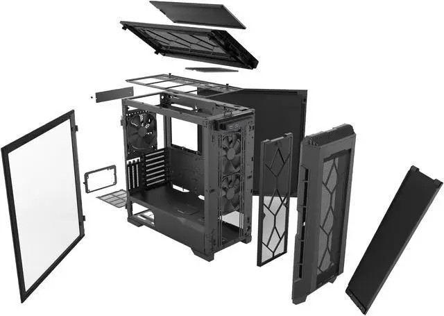 Alt view image 15 of 20 - Phanteks Eclipse P600S PH-EC600PSTG_BK01 Black Steel / Tempered Glass ATX Mid Tower Computer Case