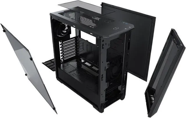Alt view image 8 of 11 - Phanteks Eclipse P400A PH-EC400ATG_BK01 Black Steel / Tempered Glass ATX Mid Tower Computer Case