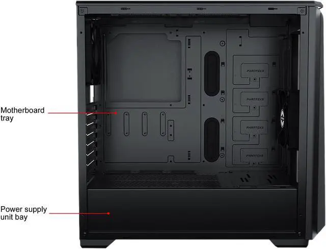 Alt view image 7 of 11 - Phanteks Eclipse P400A PH-EC400ATG_BK01 Black Steel / Tempered Glass ATX Mid Tower Computer Case