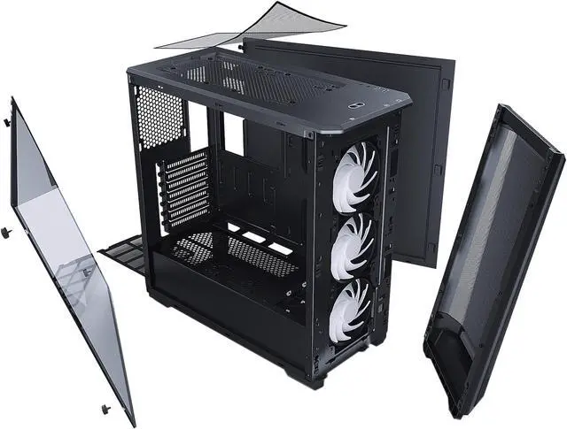 Alt view image 6 of 11 - Phanteks Eclipse P400A PH-EC400ATG_DBK01 Black Steel / Tempered Glass ATX Mid Tower Computer Case