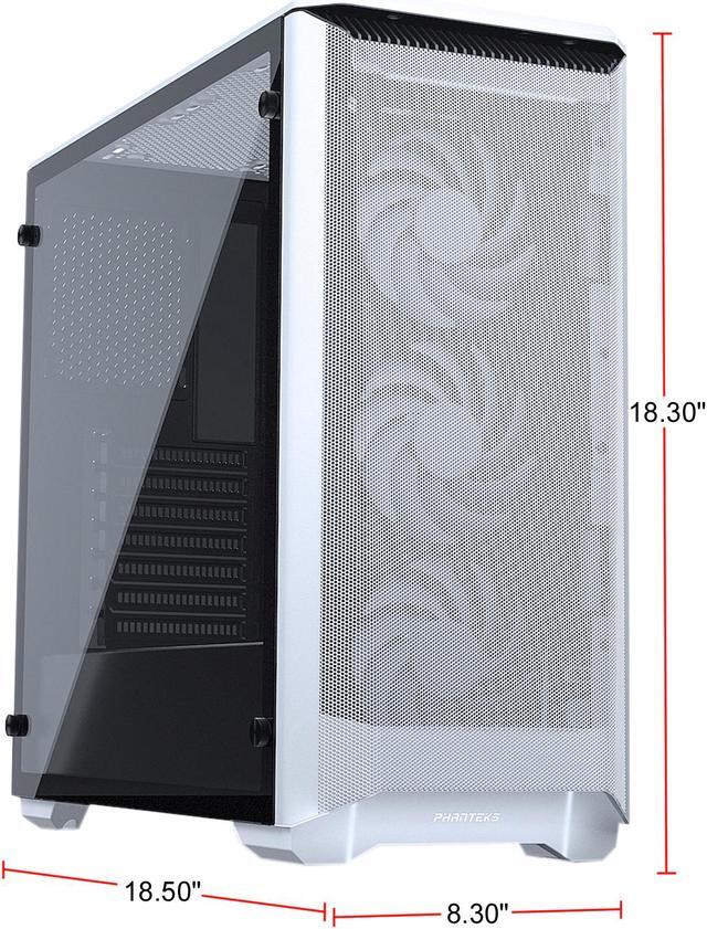 Alt view image 10 of 12 - Phanteks Eclipse P400A PH-EC400ATG_DWT01 White Steel / Tempered Glass ATX Mid Tower Computer Case