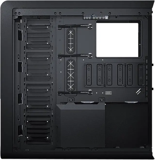 Alt view image 8 of 20 - Phanteks Enthoo 719 High Performance Full Tower - Tempered Glass, Aluminum Panel, Dual System/PSU Support, Massive Storage, Fan Hub, Digital RGB Lighting - Satin Black