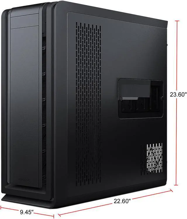 Alt view image 19 of 20 - Phanteks Enthoo 719 High Performance Full Tower - Tempered Glass, Aluminum Panel, Dual System/PSU Support, Massive Storage, Fan Hub, Digital RGB Lighting - Satin Black
