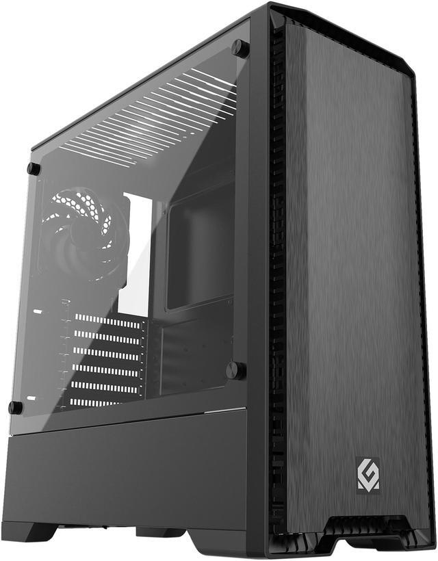 Alt view image 2 of 13 - Metallic Gear Neo Silent Mid Tower ATX Chassis, Silent Front Panel, Tempered Glass Side Panel, Skiron Fan, Black