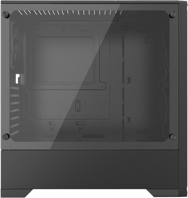 Alt view image 4 of 13 - Metallic Gear Neo Silent Mid Tower ATX Chassis, Silent Front Panel, Tempered Glass Side Panel, Skiron Fan, Black