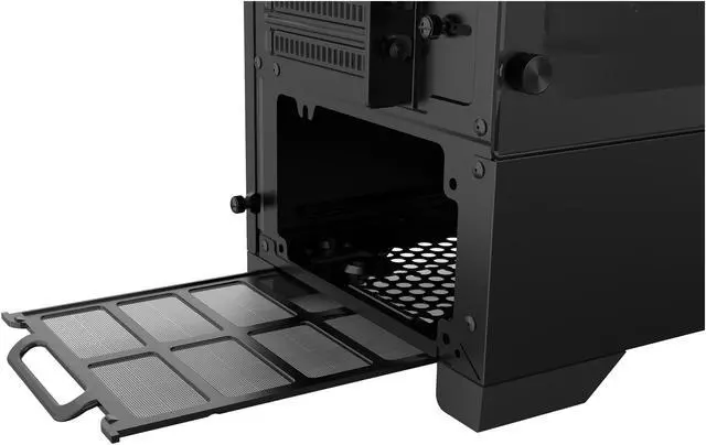 Alt view image 8 of 13 - Metallic Gear Neo Air ATX Mid Tower High Airflow Mesh Front Design, 2x 120mm RGB Skiron Fans, RGB Controller, Black