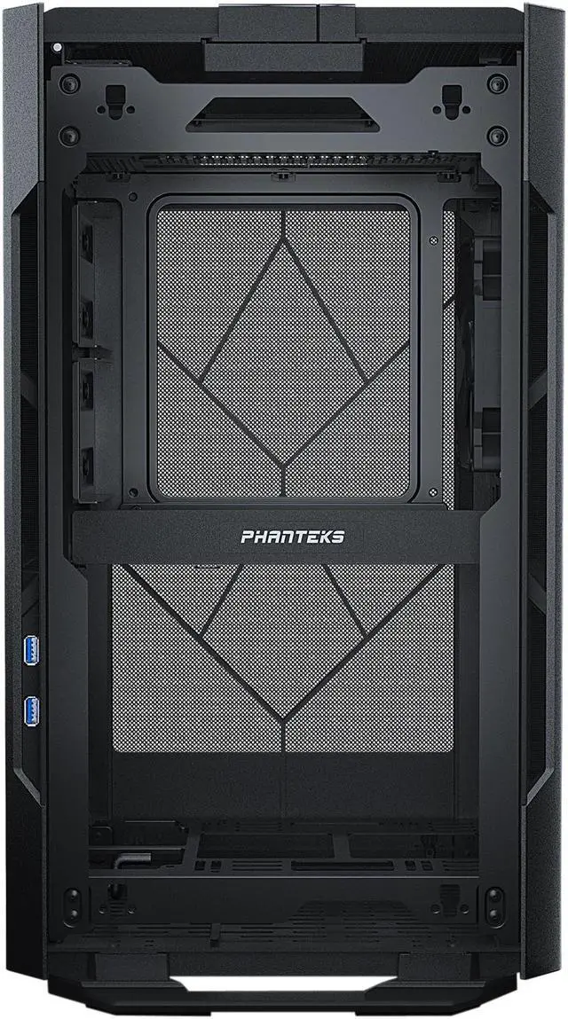 Alt view image 3 of 15 - Phanteks Enthoo Evolv Shift Air mini-ITX Case, Mesh Fabric Side Panels, Aluminum Panels, RGB Controller, Black