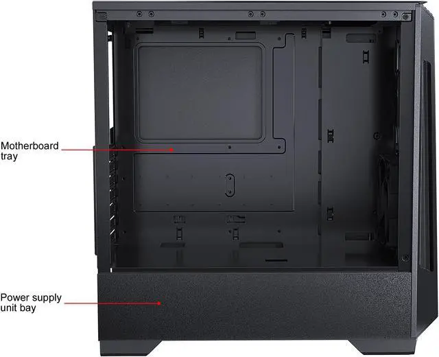 Alt view image 6 of 12 - Phanteks Eclipse P360X Compact E-ATX Mid-Tower Case, Tempered Glass, Digital-RGB Lighting, Black