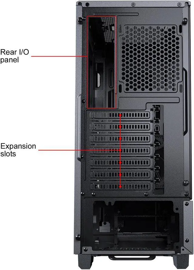 Alt view image 12 of 12 - Phanteks Eclipse P360X Compact E-ATX Mid-Tower Case, Tempered Glass, Digital-RGB Lighting, Black