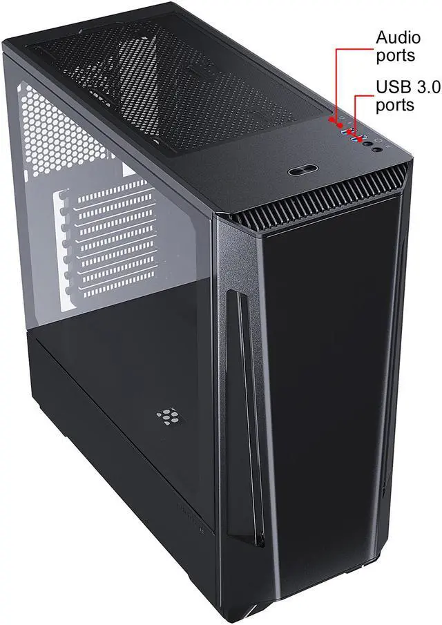 Alt view image 8 of 12 - Phanteks Eclipse P360X Compact E-ATX Mid-Tower Case, Tempered Glass, Digital-RGB Lighting, Black