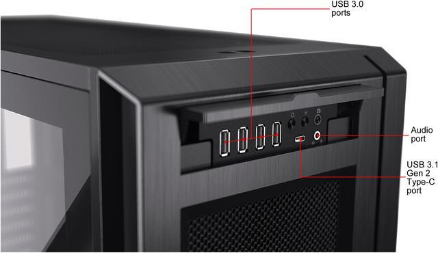 Alt view image 9 of 12 - Phanteks Enthoo Pro 2 Full Tower, High-performance Fabric Mesh, Tempered Glass, Dual System/PSU Support, Massive Storage, Digital-RGB Lighting, Black
