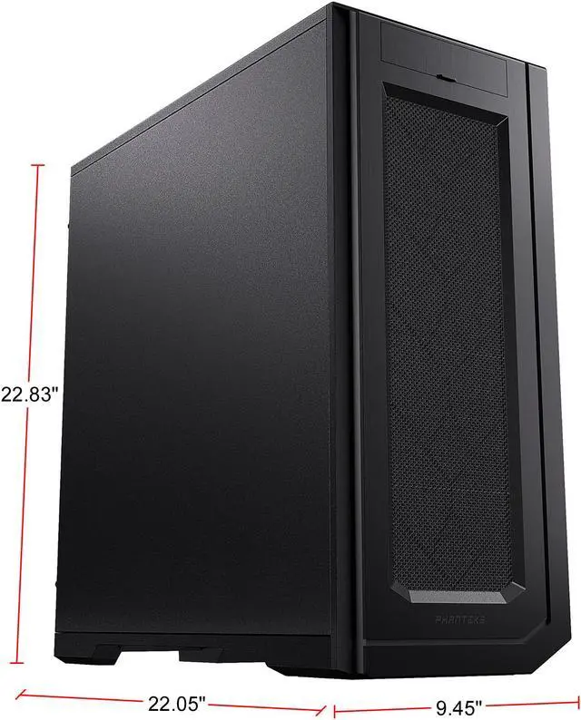 Alt view image 2 of 10 - Phanteks Enthoo Pro 2 Full Tower - High-performance Fabric Mesh, Closed Window, Dual System/PSU Support, Massive Storage, Black