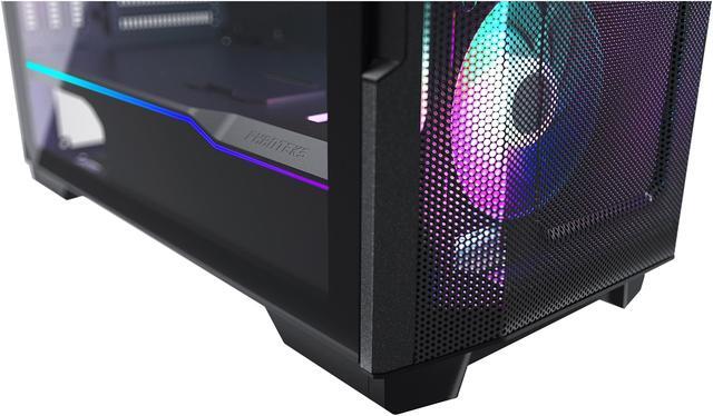 Alt view image 11 of 12 - Phanteks Eclipse P500A High Airflow Full-metal Mesh Design, ATX Mid-tower, Digital-RGB Lighting, 140mm D-RGB Case Fans, Tempered Glass, Dual System Capable, Black