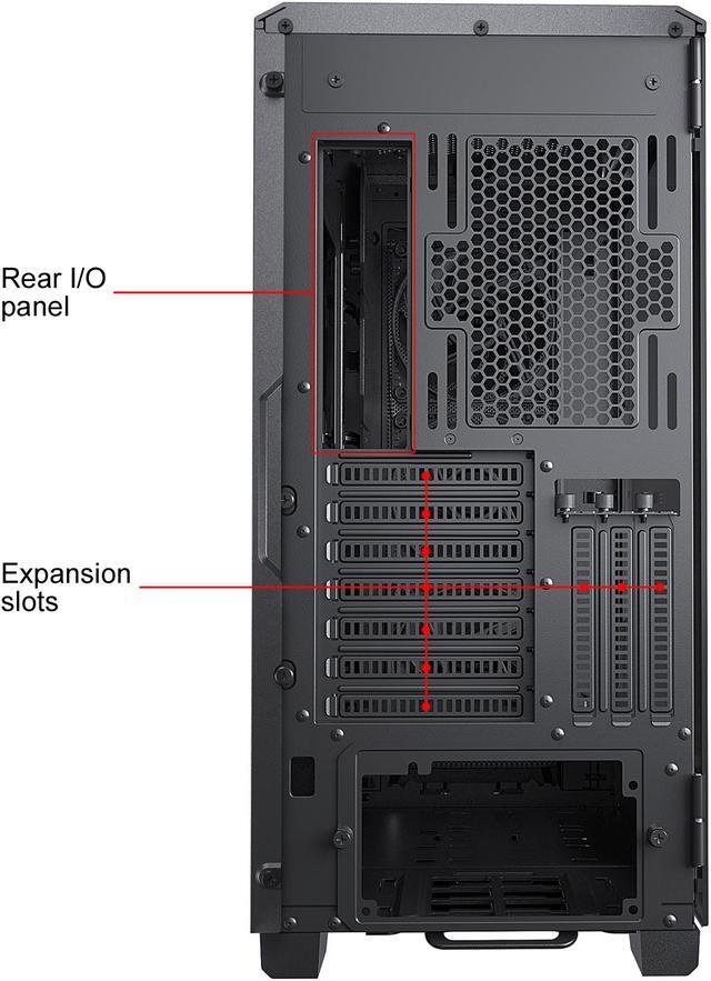 Alt view image 12 of 12 - Phanteks Eclipse P500A High Airflow Full-metal Mesh Design, ATX Mid-tower, Digital-RGB Lighting, 140mm D-RGB Case Fans, Tempered Glass, Dual System Capable, Black
