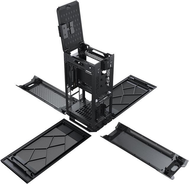 Alt view image 8 of 10 - Phanteks Evolv Shift 2 Air Mini-ITX Case, Fabric Side Panels, Aluminum Panels, D-RGB, Anthracite Grey